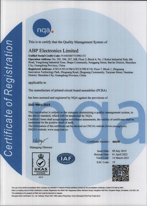 ISO9001-Certificate-ABP Electronics