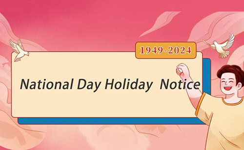 2024 National Day Holiday Notice